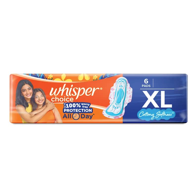 व्हिस्पर चॉइस XL पीरियड पैड्स