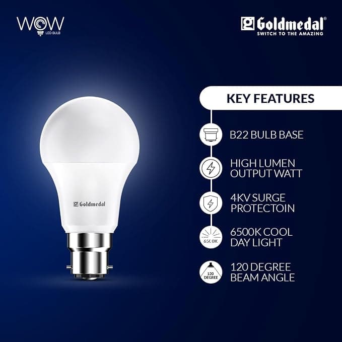 7W LED सफ़ेद बल्ब